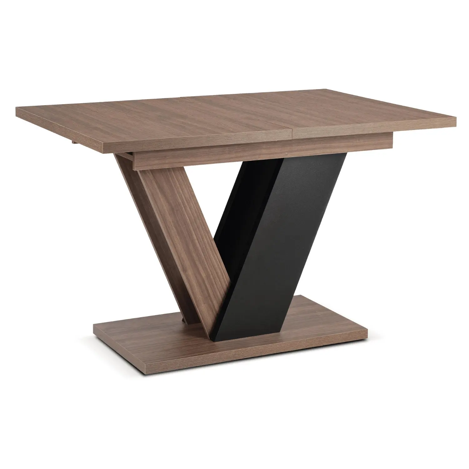 Стол раскладной Mebel Elite Clark 120-160 (Walnut/Black) - 2