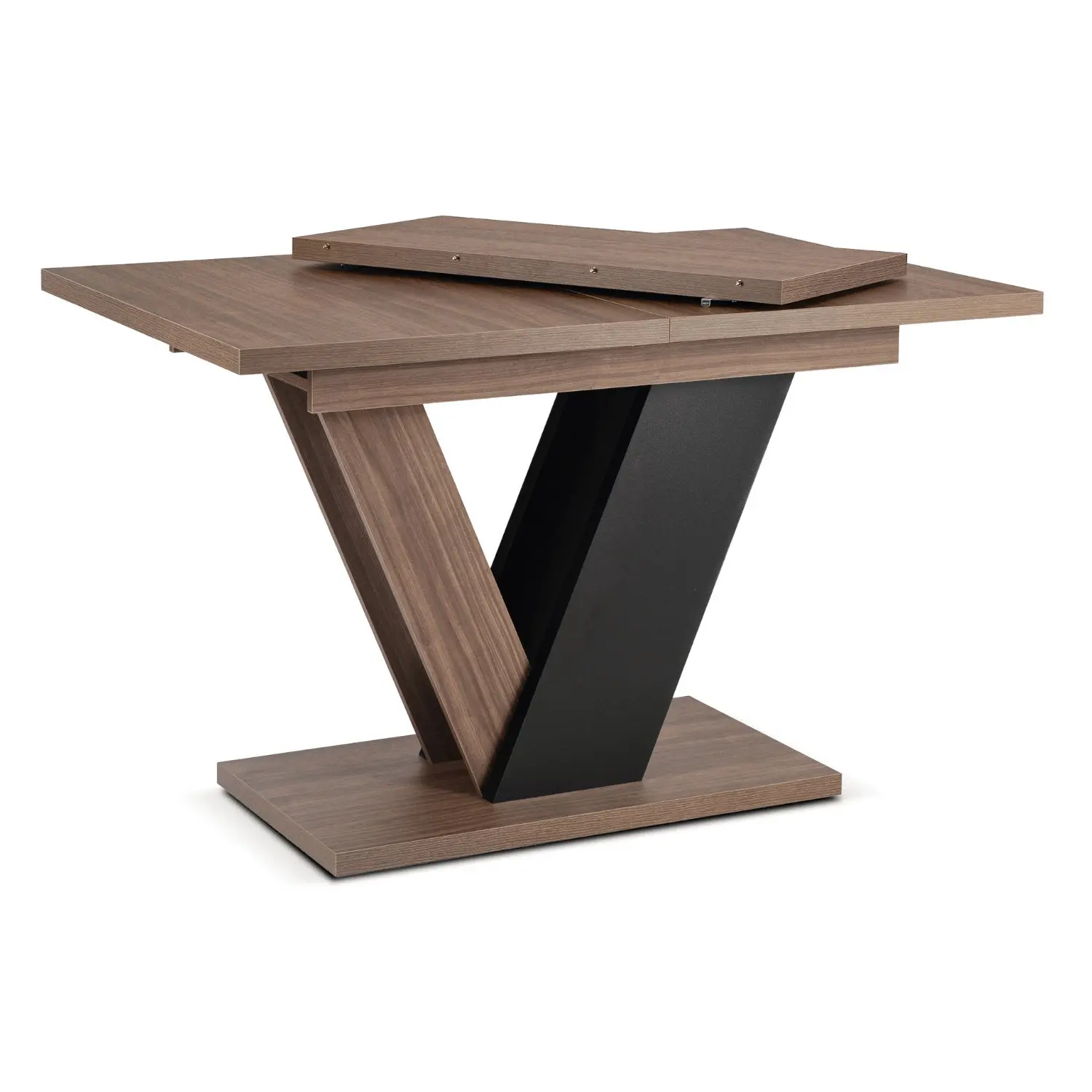 Стол раскладной Mebel Elite Clark 120-160 (Walnut/Black) - 3