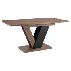 Стол раскладной Mebel Elite Clark 120-160 (Walnut/Black) Thumb