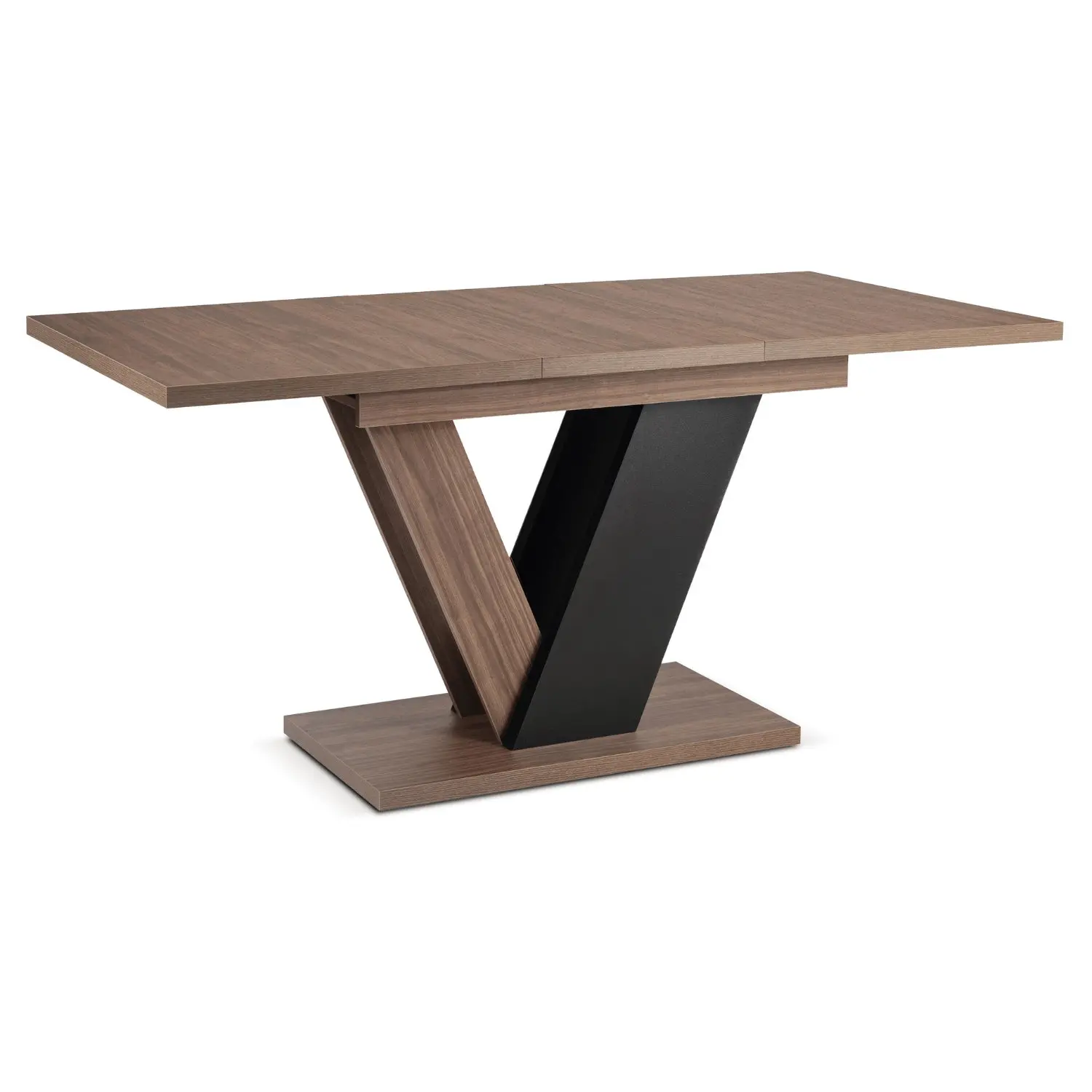 Стол раскладной Mebel Elite Clark 120-160 (Walnut/Black) - 4