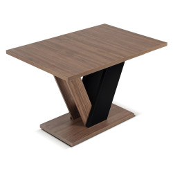 Стол раскладной Mebel Elite Clark 120-160 (Walnut/Black) Thumb