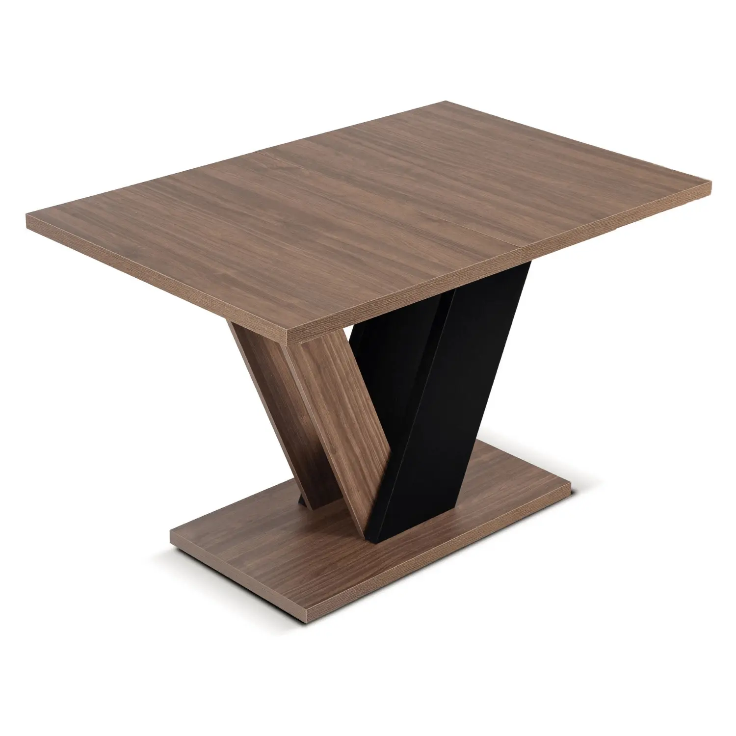 Стол раскладной Mebel Elite Clark 120-160 (Walnut/Black) - 6