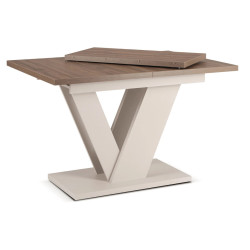 Стол раскладной Mebel Elite Clark 120-160 (Walnut/Cashmere) Thumb