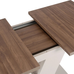 Стол раскладной Mebel Elite Clark 120-160 (Walnut/Cashmere) Thumb