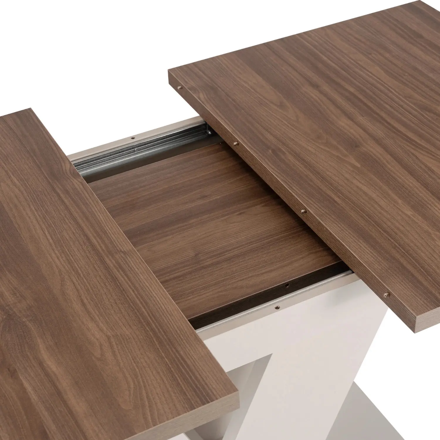 Стол раскладной Mebel Elite Clark 120-160 (Walnut/Cashmere) - 6