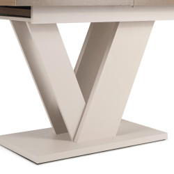 Стол раскладной Mebel Elite Clark 120-160 (Walnut/Cashmere) Thumb