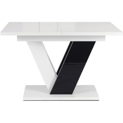 Стол раскладной Mebel Elite Clark 120/160 (White/Black) Thumb