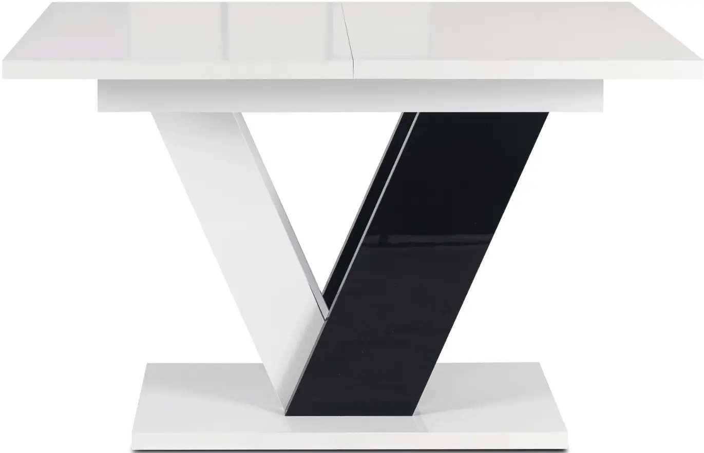 Стол раскладной Mebel Elite Clark 120/160 (White/Black) - 2