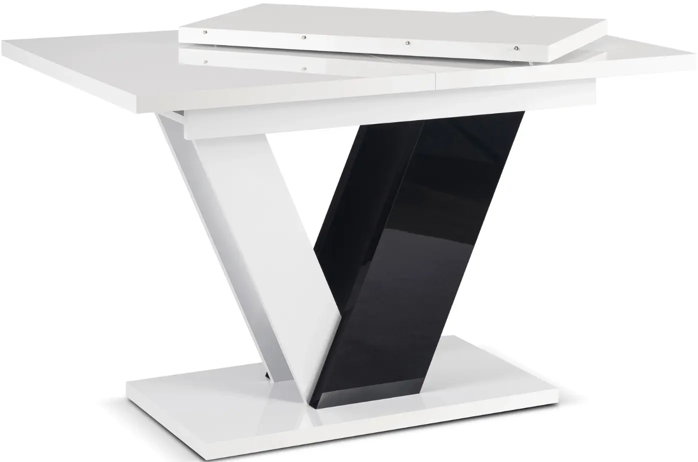Стол раскладной Mebel Elite Clark 120/160 (White/Black) - 3