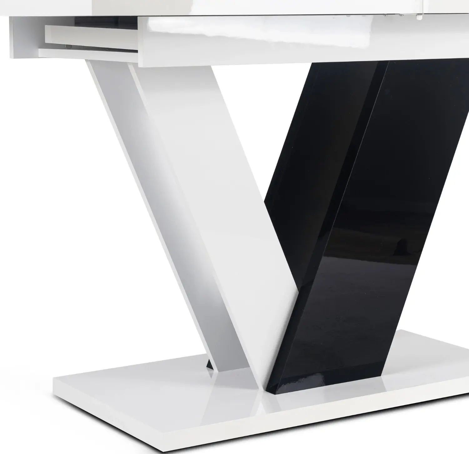 Стол раскладной Mebel Elite Clark 120/160 (White/Black) - 5