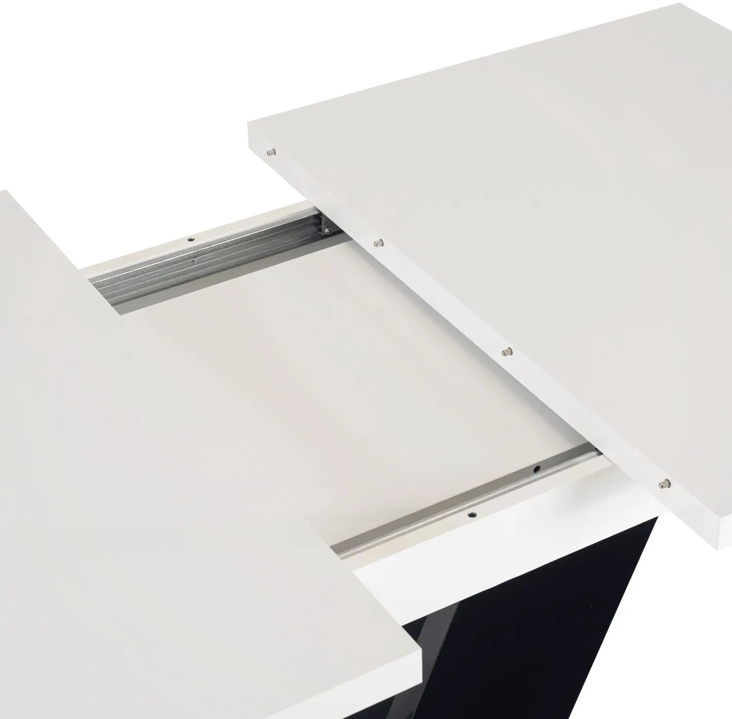 Стол раскладной Mebel Elite Clark 120/160 (White/Black) - 6