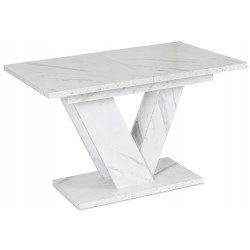 Стол раскладной Mebel Elite Clark 120/160 (White Marble) Thumb