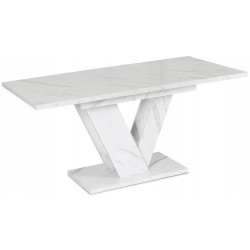 Стол раскладной Mebel Elite Clark 120/160 (White Marble) Thumb