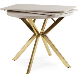 Стол раскладной Mebel Elite Dorian 80/160 (Cashmere/Gold) Thumb