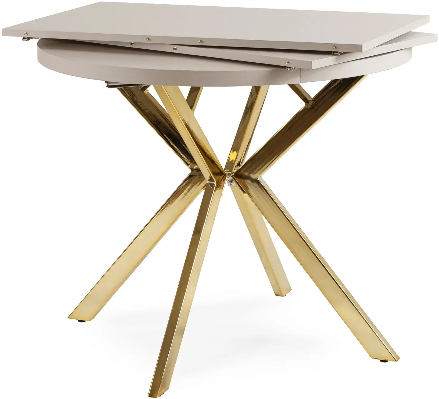 Стол раскладной Mebel Elite Dorian 80/160 (Cashmere/Gold) - 3