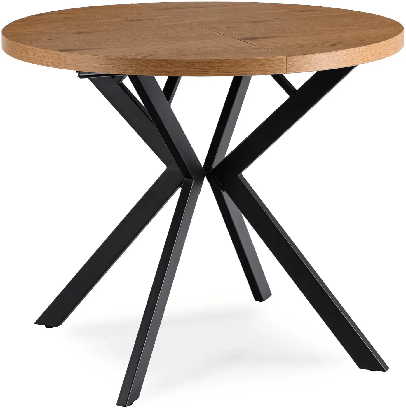 Стол раскладной Mebel Elite Dorian 80/160 (Golden Oak/Black) - 2