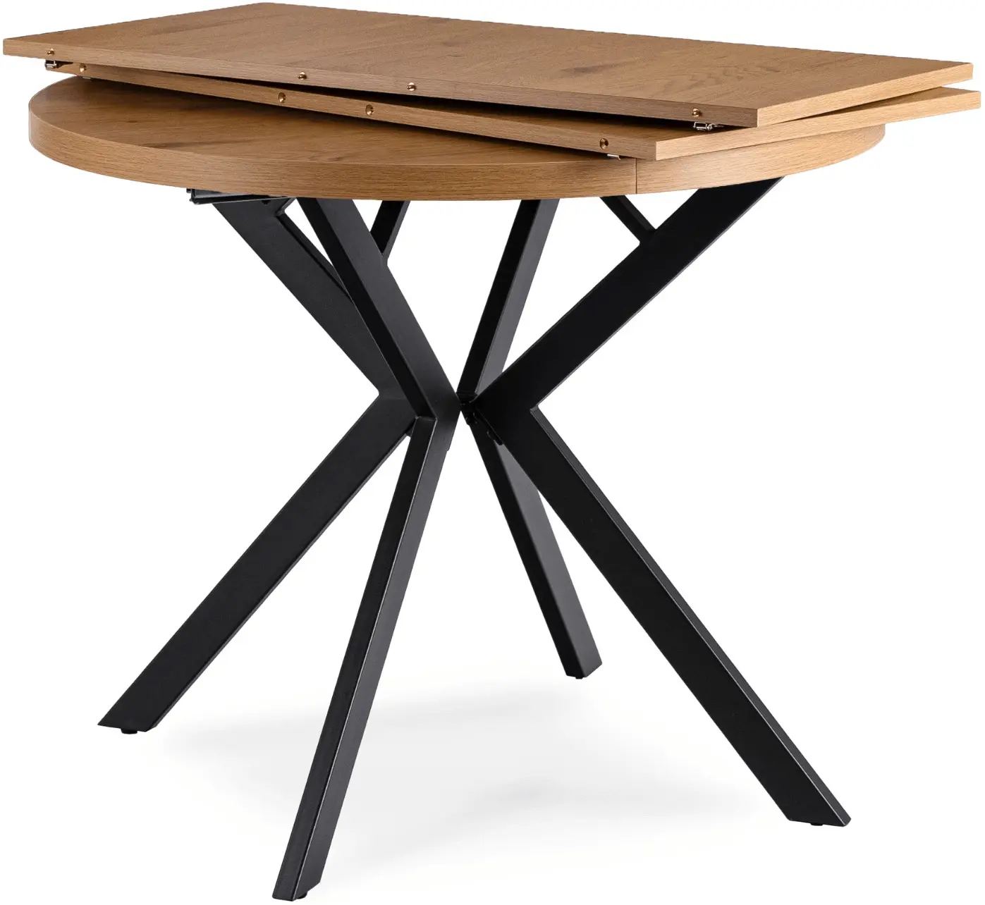 Стол раскладной Mebel Elite Dorian 80/160 (Golden Oak/Black) - 3