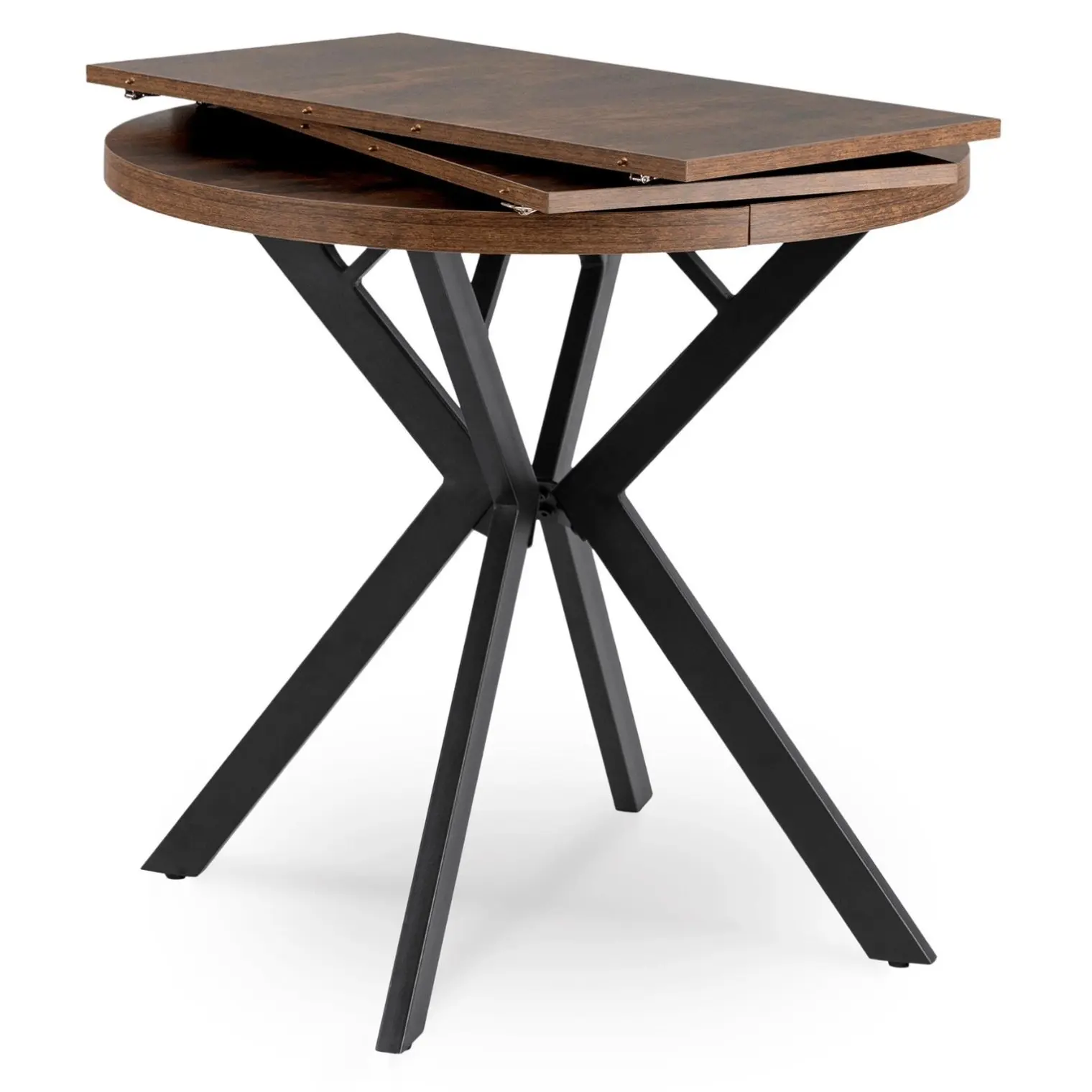 Стол раскладной Mebel Elite Dorian 80-160 (Rustic Oak/Black) - 4