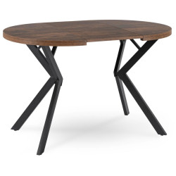 Стол раскладной Mebel Elite Dorian 80-160 (Rustic Oak/Black) Thumb