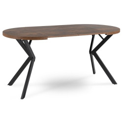 Стол раскладной Mebel Elite Dorian 80-160 (Rustic Oak/Black) Thumb