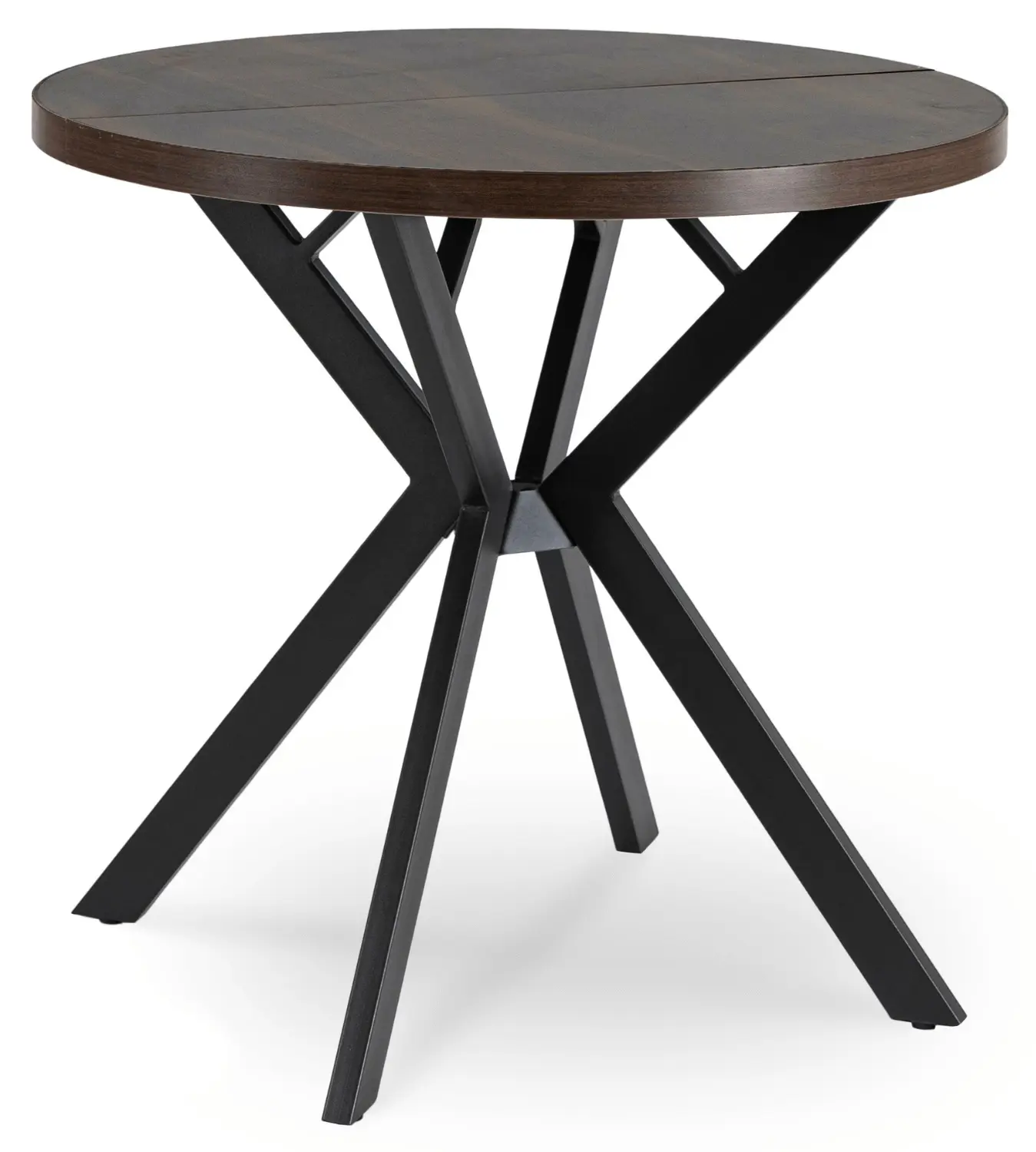 Стол раскладной Mebel Elite Dorian 80-160 (Walnut/Black)