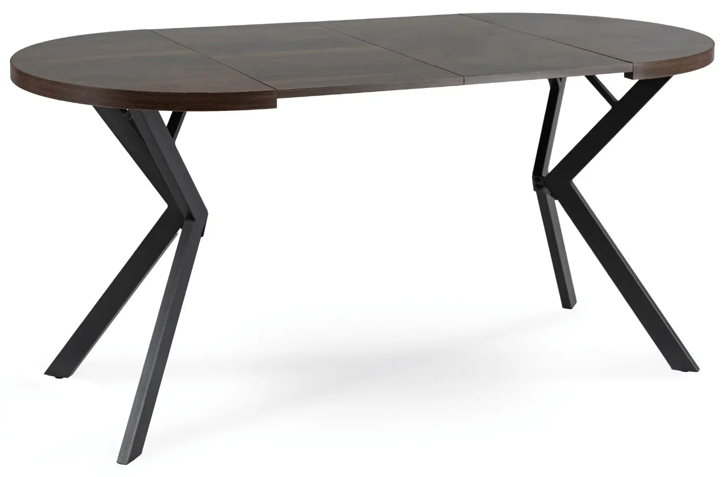 Стол раскладной Mebel Elite Dorian 80-160 (Walnut/Black)