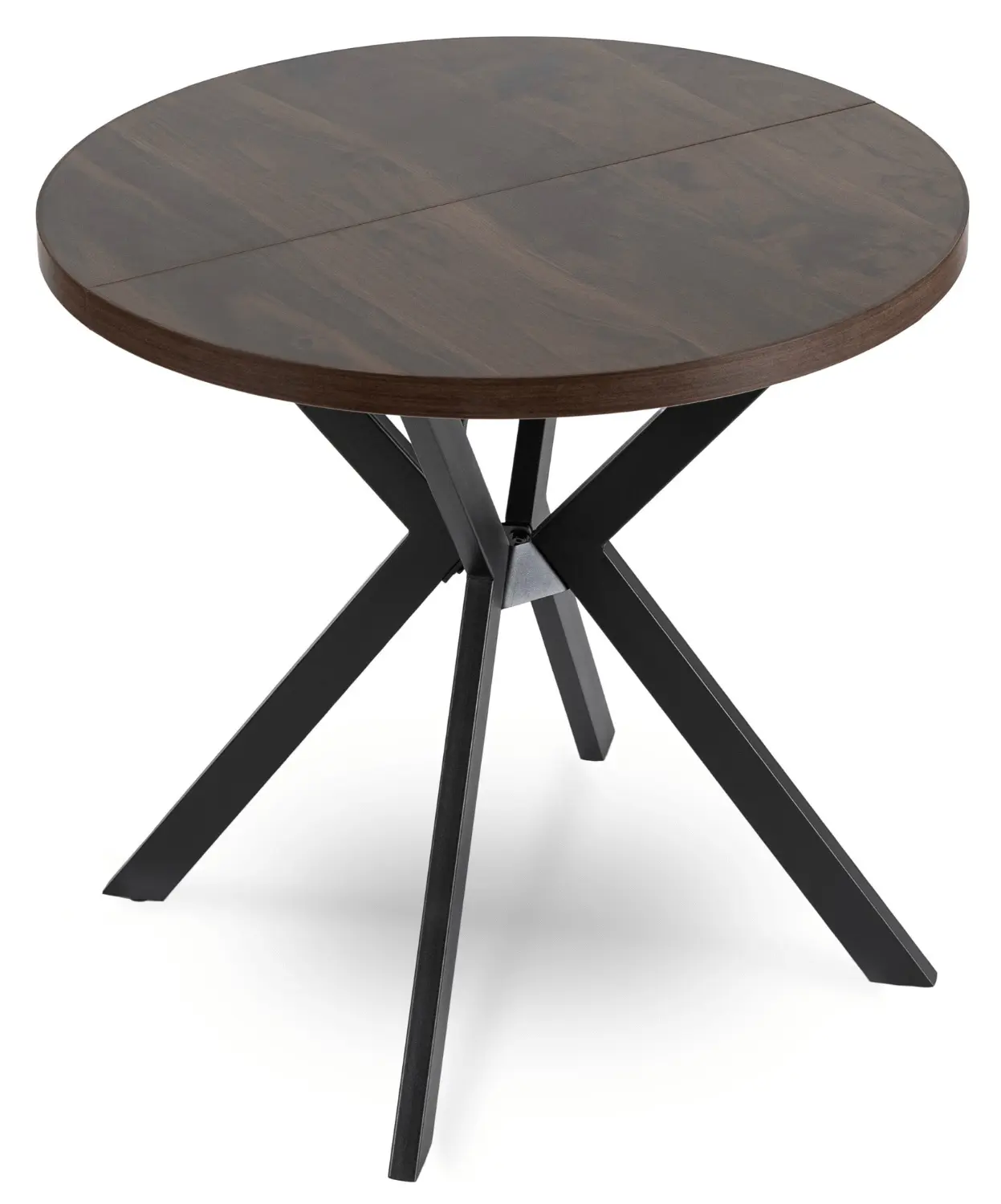 Стол раскладной Mebel Elite Dorian 80-160 (Walnut/Black)