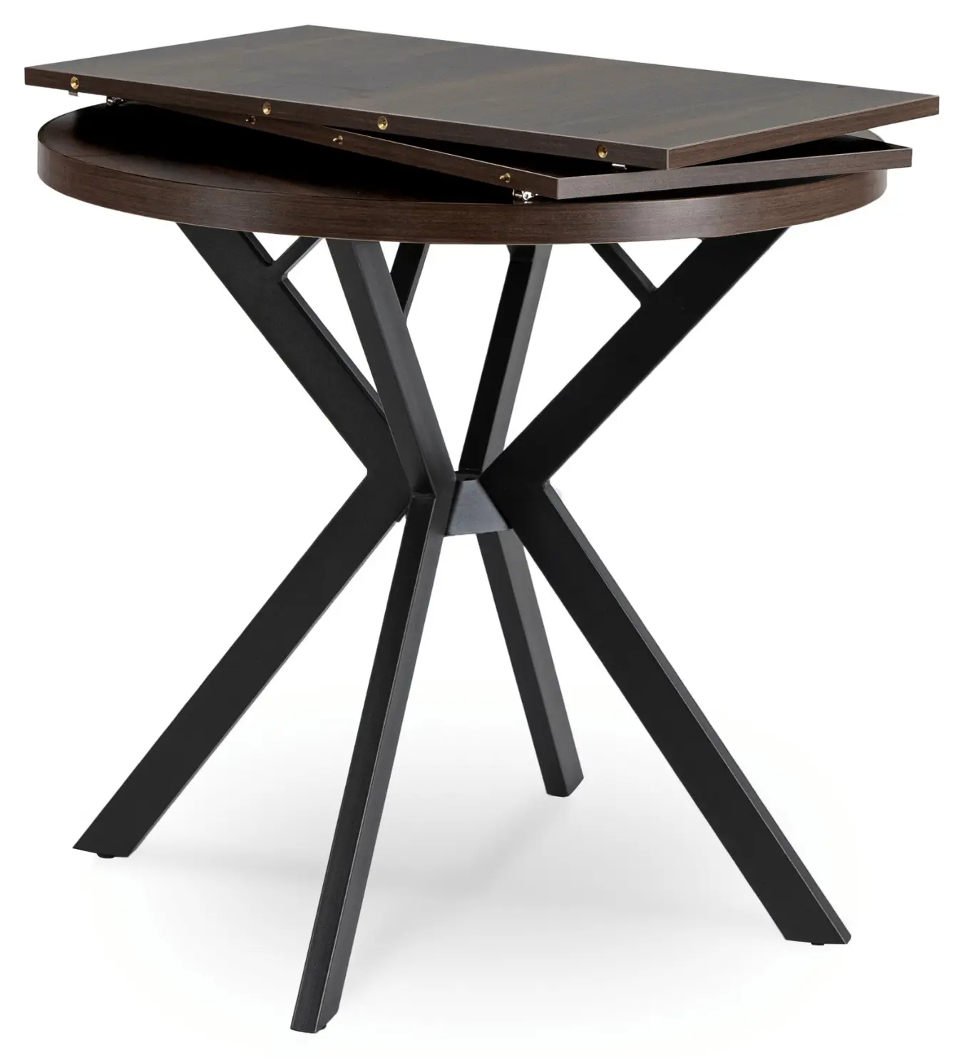 Стол раскладной Mebel Elite Dorian 80-160 (Walnut/Black)