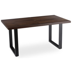 Стол раскладной Mebel Elite Edwin 160/260 (Walnut/Black) Thumb