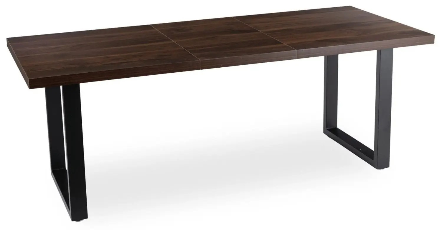Стол раскладной Mebel Elite Edwin 160/260 (Walnut/Black) - 3
