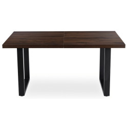 Стол раскладной Mebel Elite Edwin 160/260 (Walnut/Black) Thumb