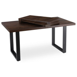 Стол раскладной Mebel Elite Edwin 160/260 (Walnut/Black) Thumb