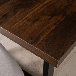 Стол раскладной Mebel Elite Edwin 160/260 (Walnut/Black) Thumb