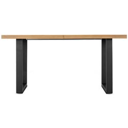 Masa extensibila Mebel Elite Edwin 160/260x77 (Craft Oak Golden/Black) Thumb