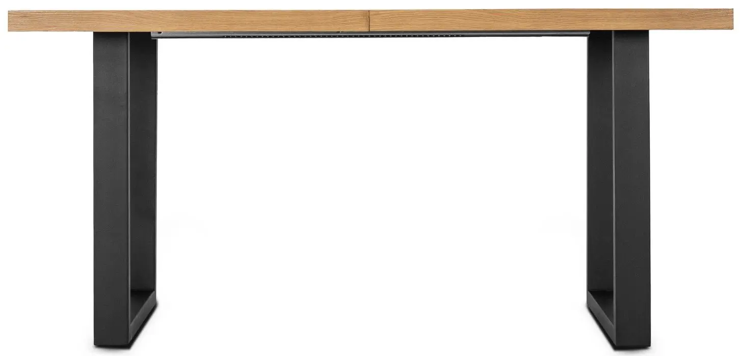 Masa extensibila Mebel Elite Edwin 160/260x77 (Craft Oak Golden/Black) - 4