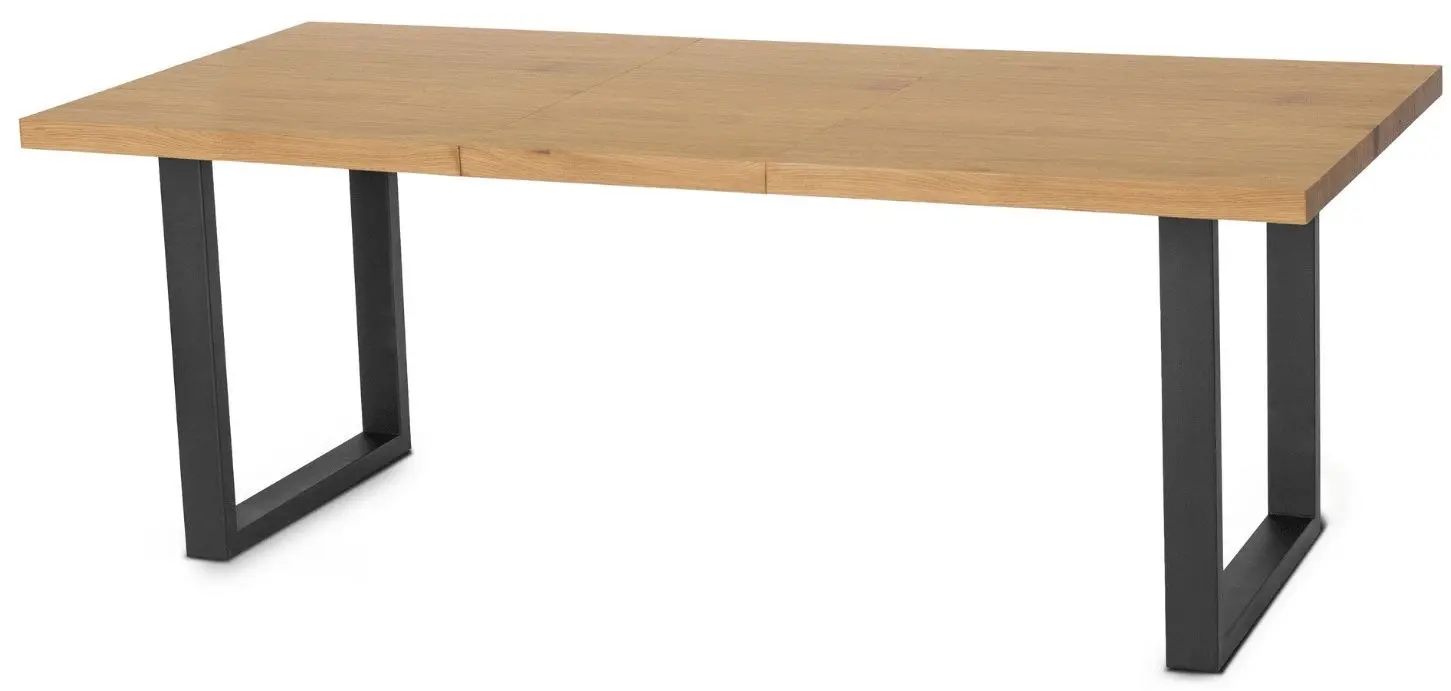 Masa extensibila Mebel Elite Edwin 160/260x77 (Craft Oak Golden/Black) - 5