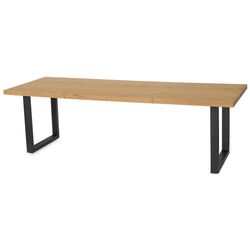 Masa extensibila Mebel Elite Edwin 160/260x77 (Craft Oak Golden/Black) Thumb