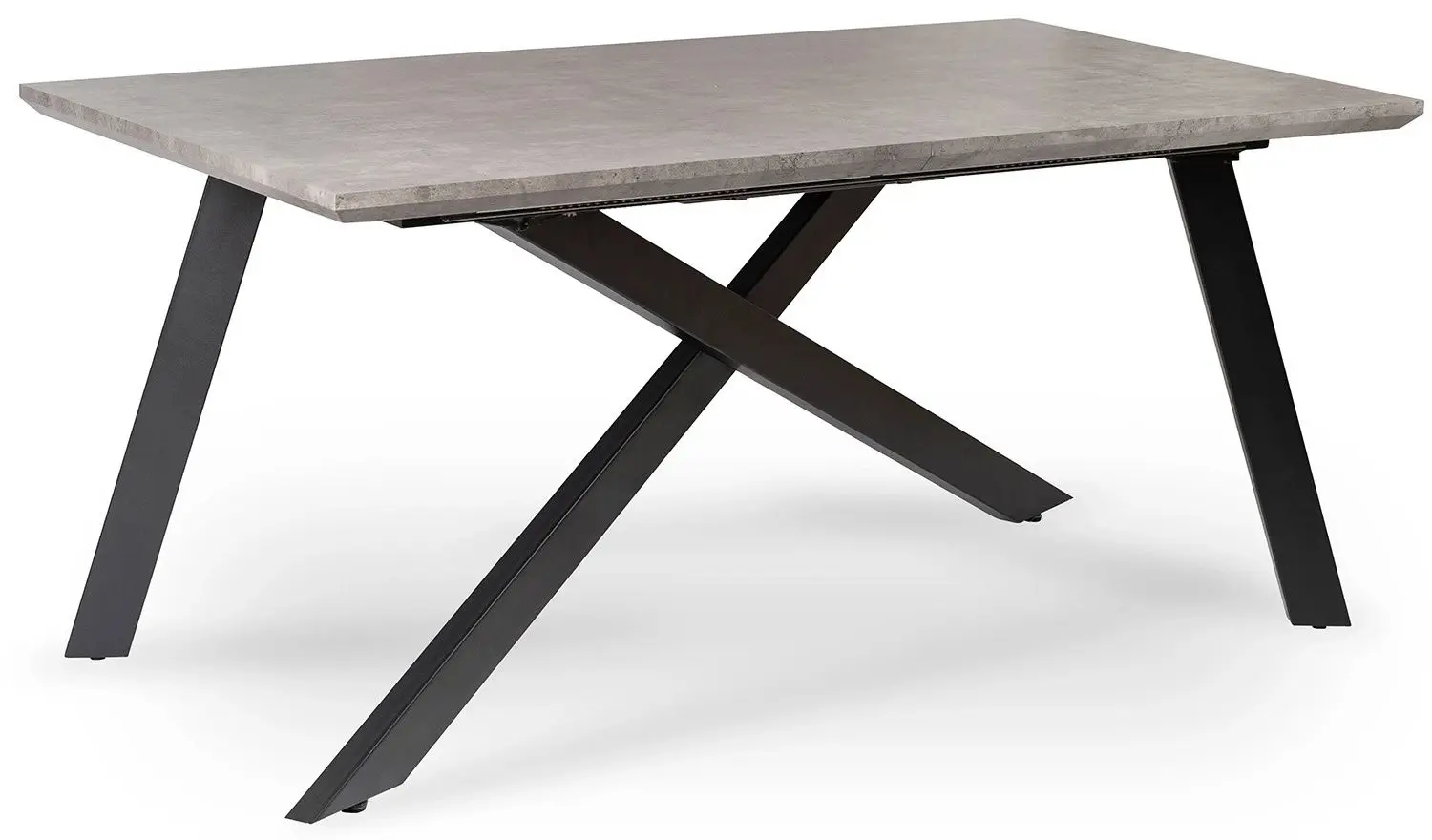 Стол раскладной Mebel Elite Hamilton 160/200x74 (Concrete/Black) - 2