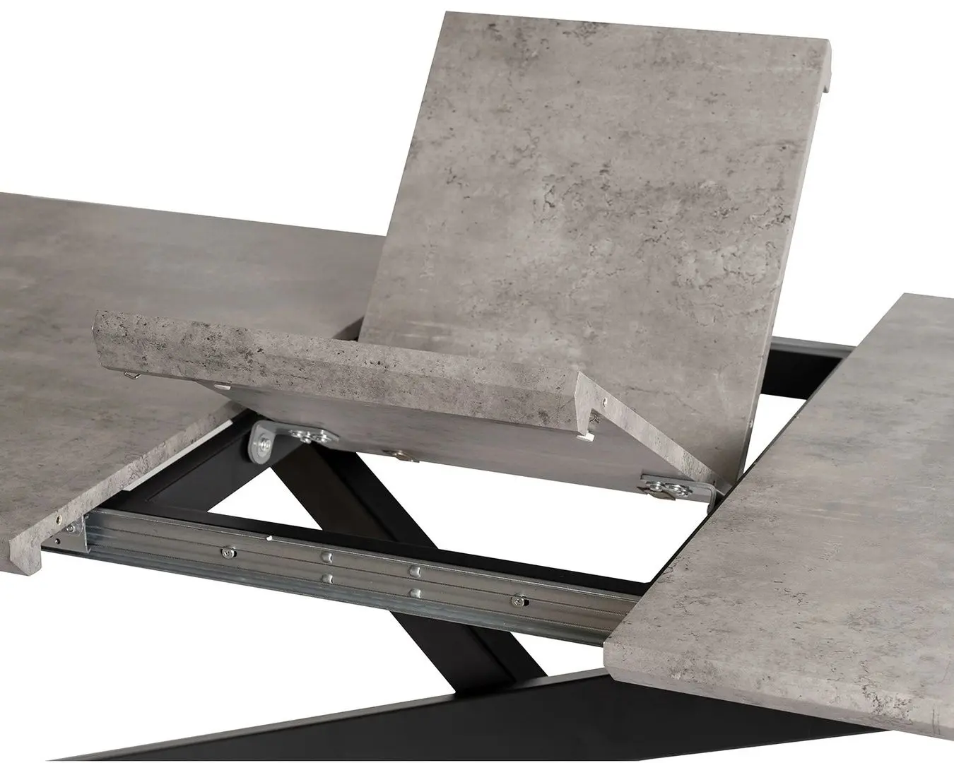 Стол раскладной Mebel Elite Hamilton 160/200x74 (Concrete/Black) - 14