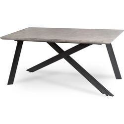 Стол раскладной Mebel Elite Hamilton 160/200x74 (Concrete/Black) Thumb
