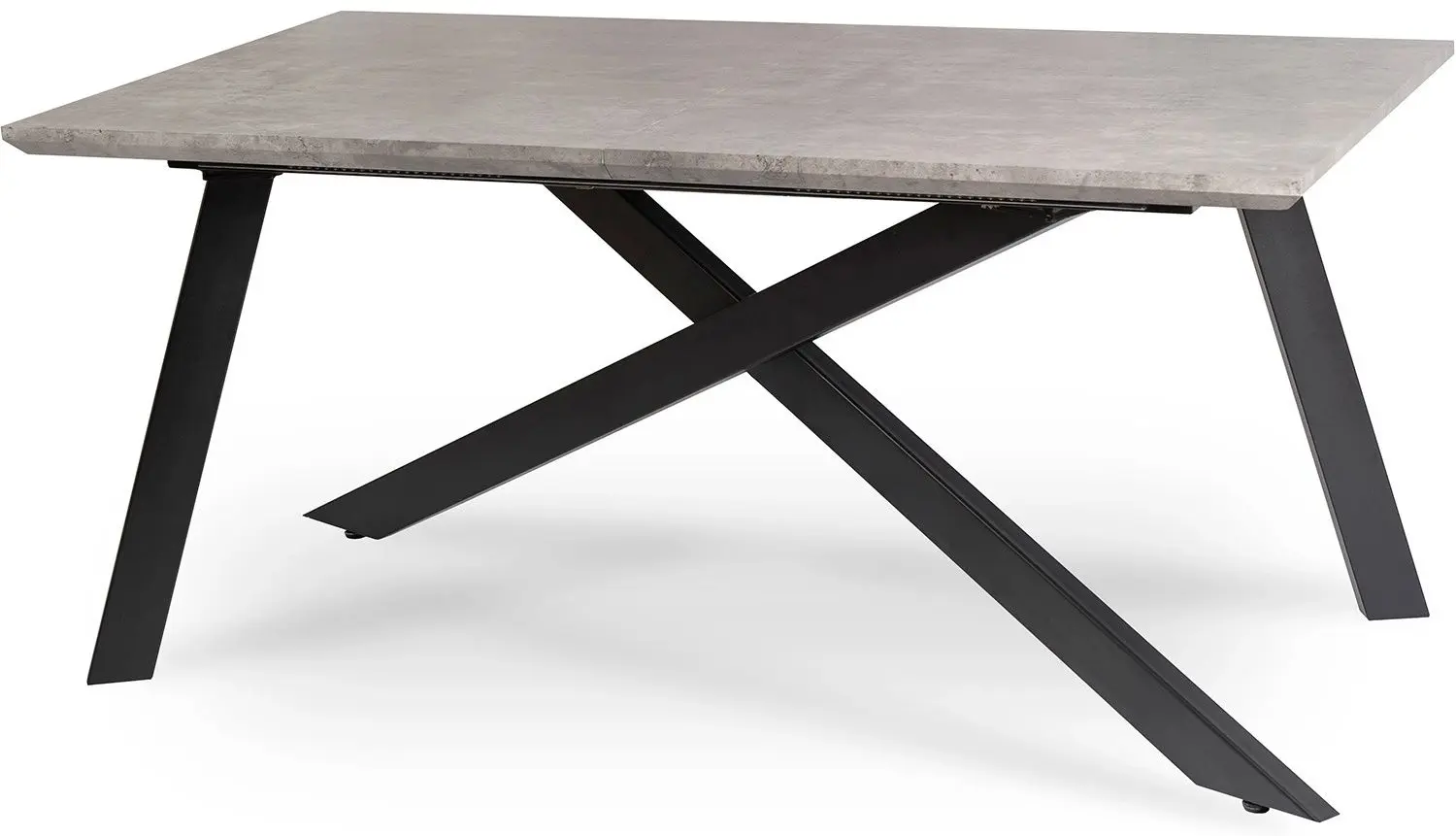 Стол раскладной Mebel Elite Hamilton 160/200x74 (Concrete/Black) - 4