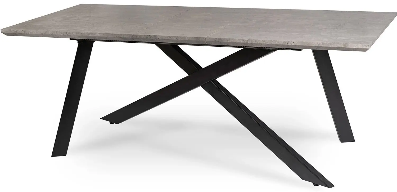 Стол раскладной Mebel Elite Hamilton 160/200x74 (Concrete/Black) - 5