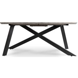 Стол раскладной Mebel Elite Hamilton 160/200x74 (Concrete/Black) Thumb