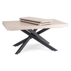 Masa extensibila Mebel Elite Hampton 160-240 (Cashmere/Black) Thumb