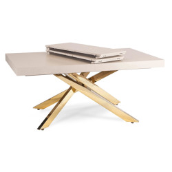 Masa extensibila Mebel Elite Hampton 160-240 (Cashmere/Gold) Thumb
