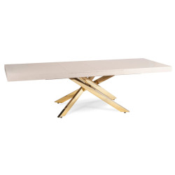 Masa extensibila Mebel Elite Hampton 160-240 (Cashmere/Gold) Thumb