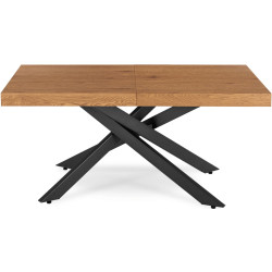 Стол раскладной Mebel Elite Hampton 160/240 (Golden Oak/Black) Thumb