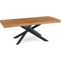 Стол раскладной Mebel Elite Hampton 160/240 (Golden Oak/Black) Thumb