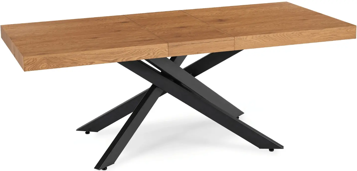 Стол раскладной Mebel Elite Hampton 160/240 (Golden Oak/Black) - 4