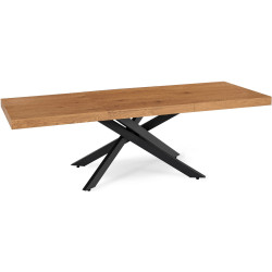 Стол раскладной Mebel Elite Hampton 160/240 (Golden Oak/Black) Thumb